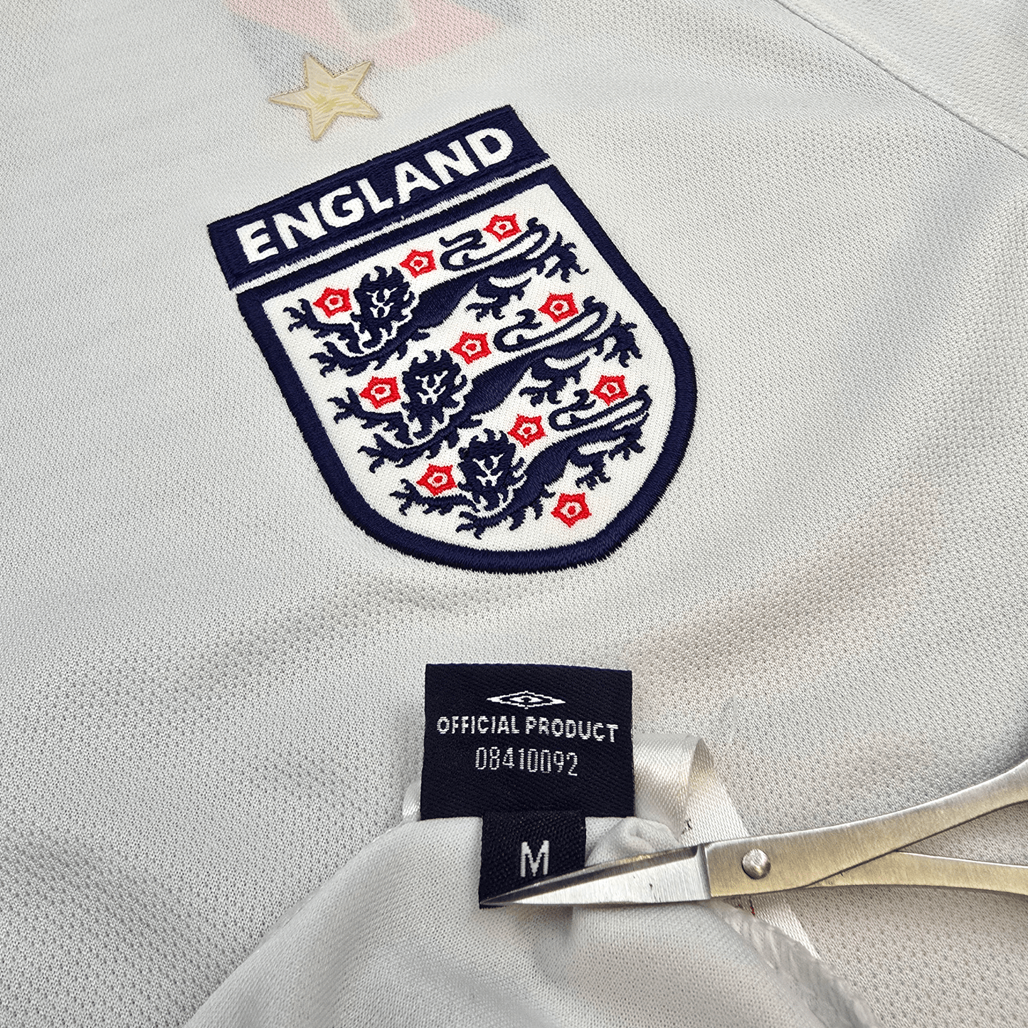 2005/07 England Home Football Shirt (M) Umbro