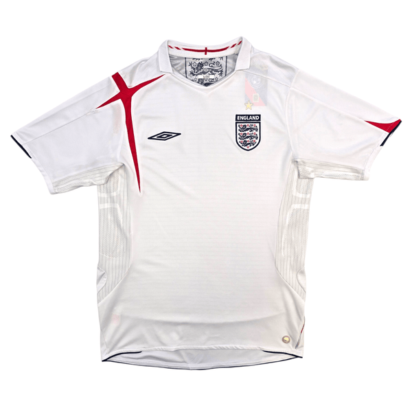 2005/07 England Home Football Shirt (M) Umbro