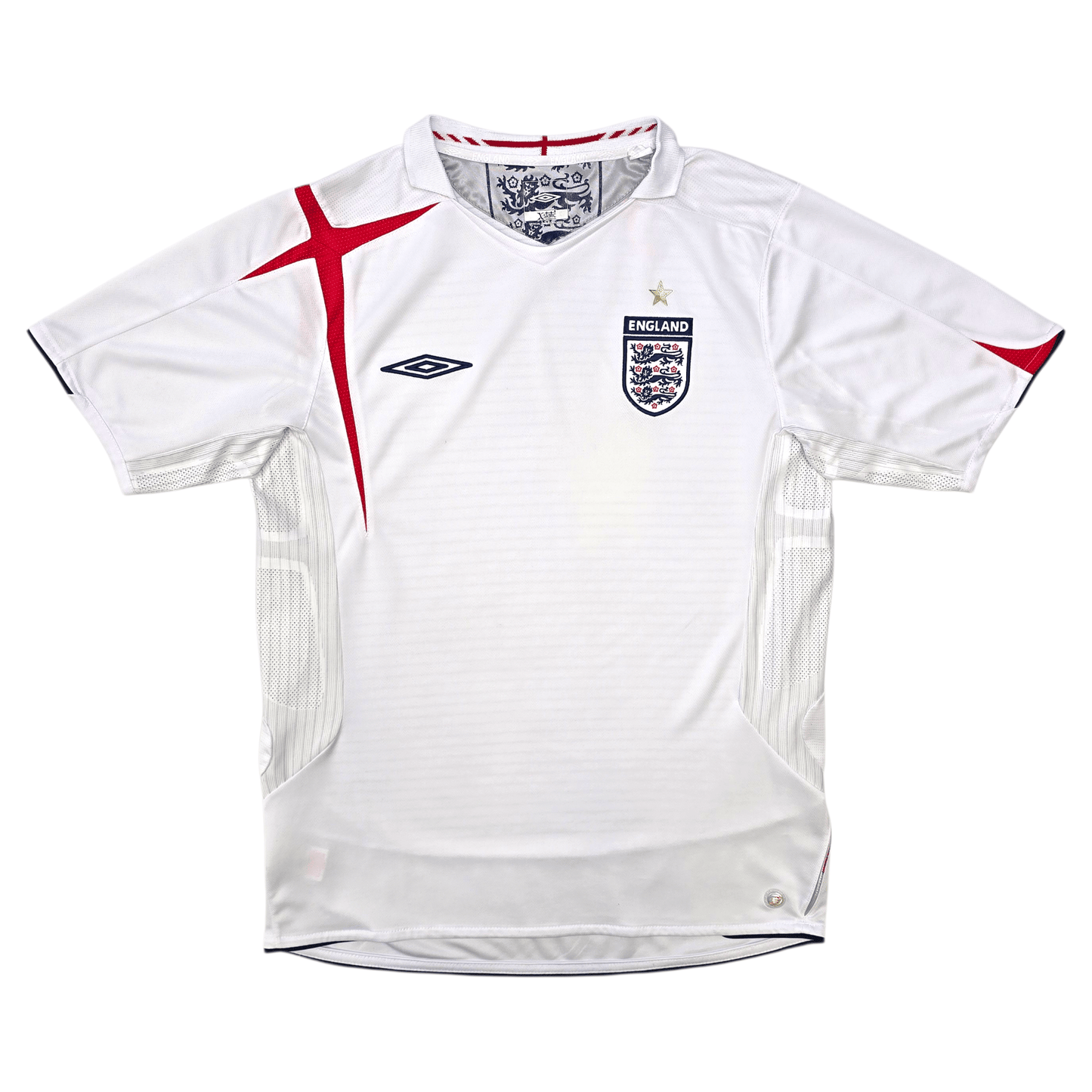 2005/07 England Home Football Shirt (M) Umbro