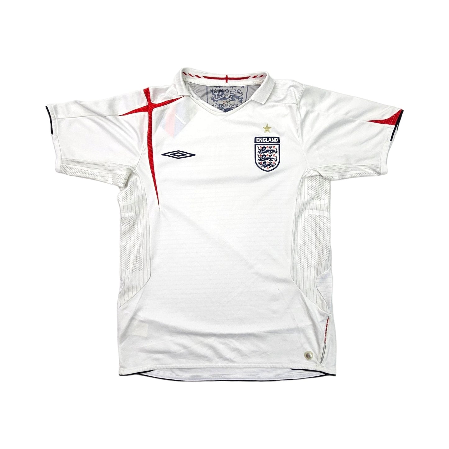 2005/07 England Home Football Shirt (S) Umbro