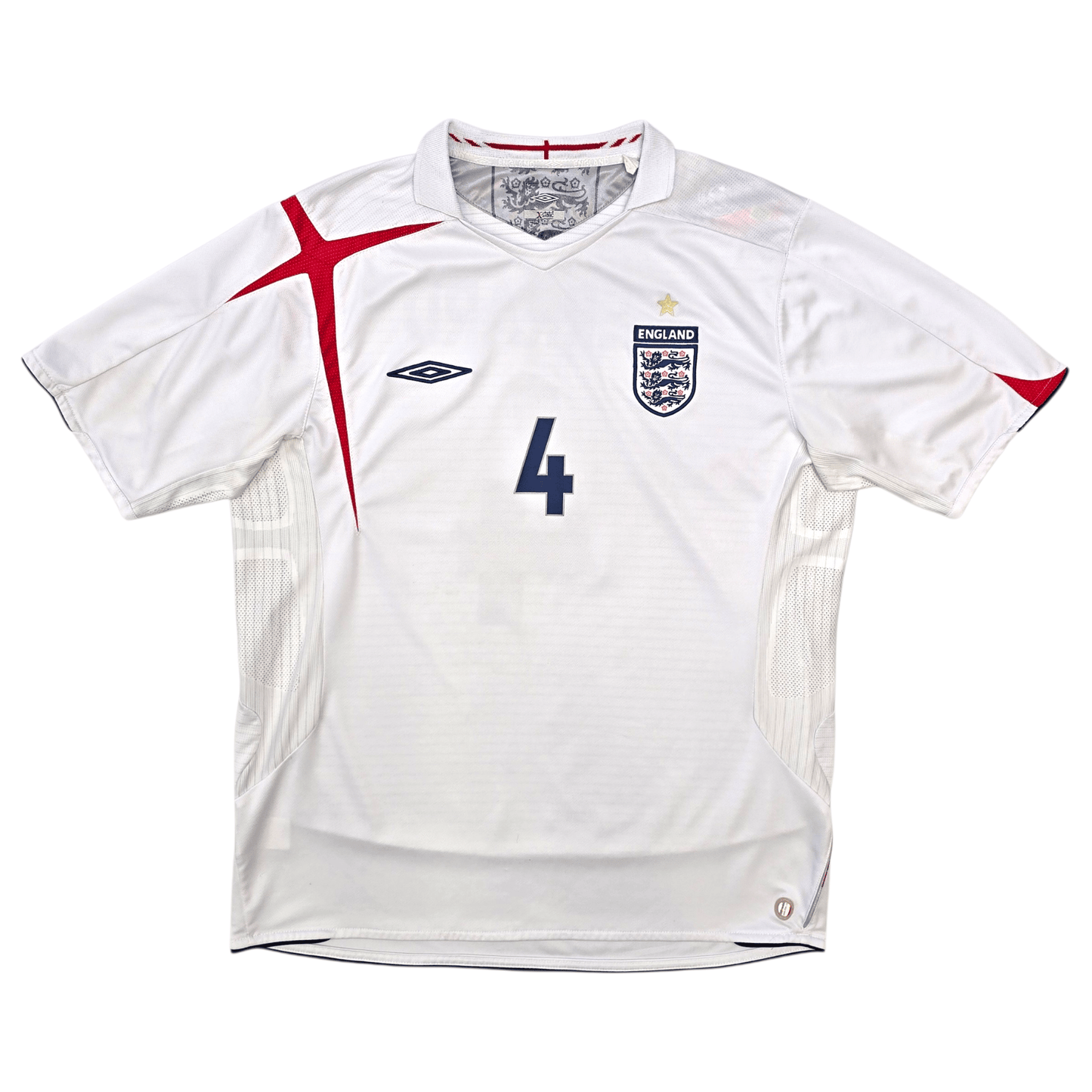 2005/07 England Home Football Shirt (XL) Umbro #4 Gerrard