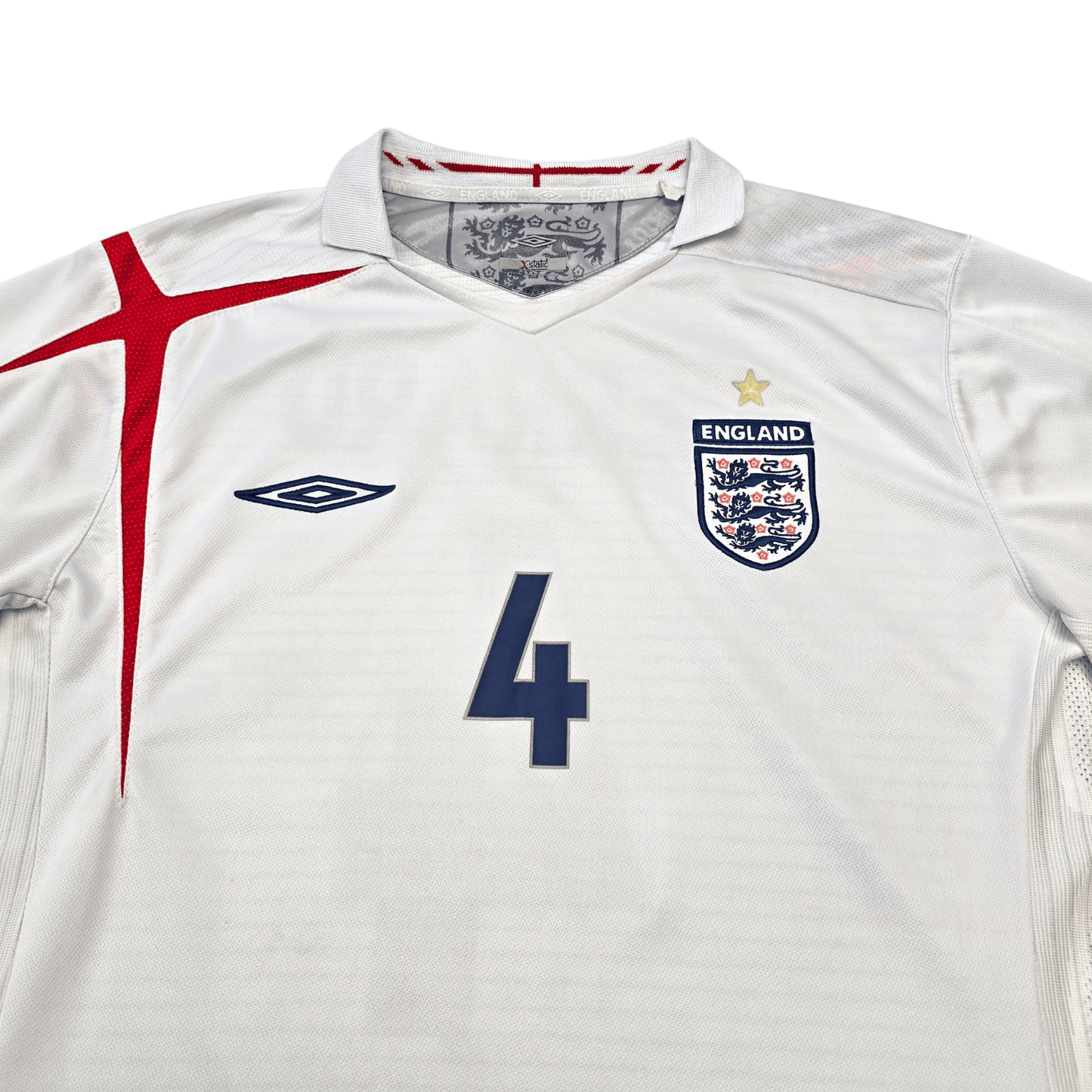 2005/07 England Home Football Shirt (XL) Umbro #4 Gerrard