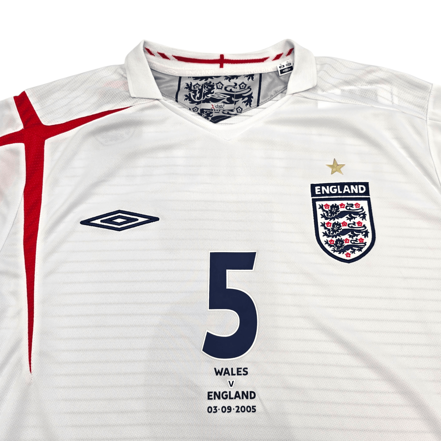 2005/07 England Home Football Shirt (XL) Umbro #5 Ferdinand (BNWTs)
