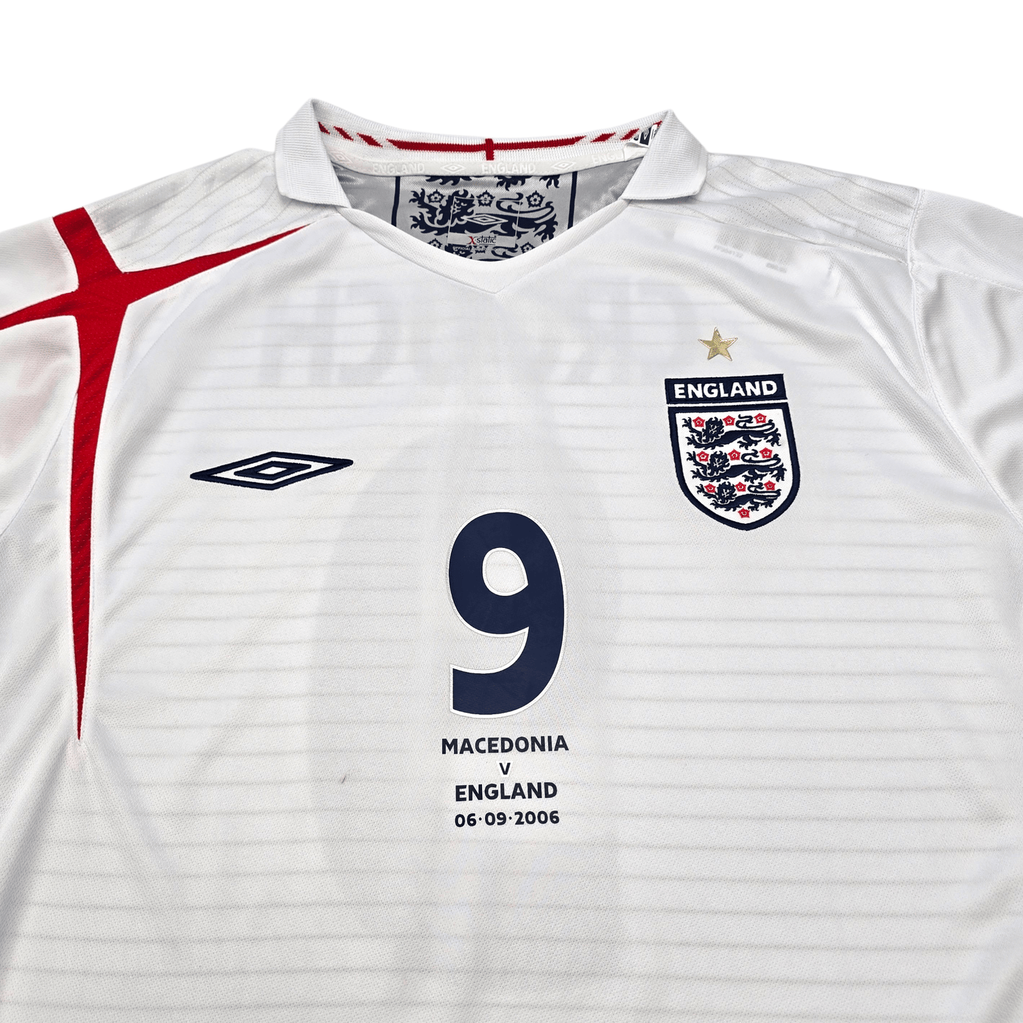 2005/07 England Home Football Shirt (XL) Umbro #9 Crouch