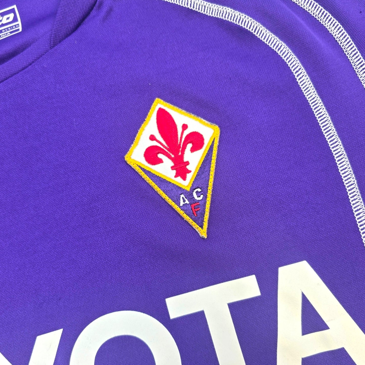 2005/07 Fiorentina Home Football Shirt (M) Lotto #30 Toni