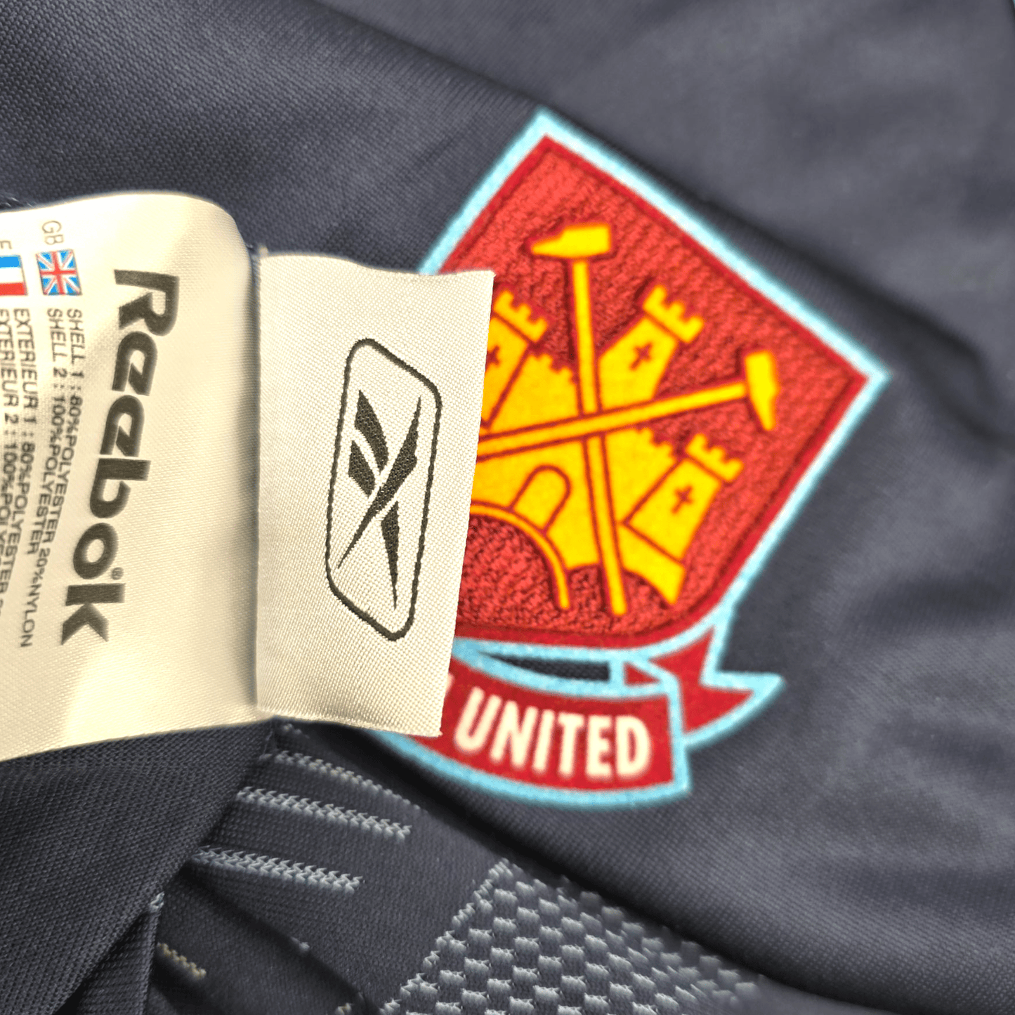 2005/07 West Ham United Away Football Shirt (XL) Reebok #32 Tevez