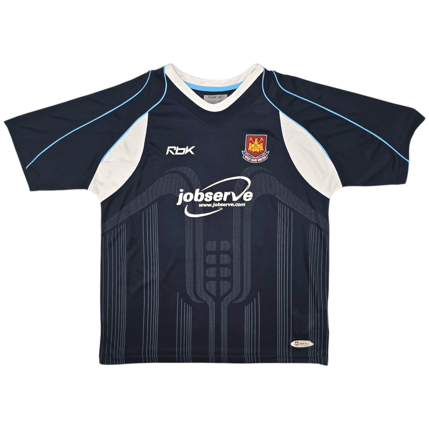 2005/07 West Ham United Away Football Shirt (XL) Reebok #32 Tevez