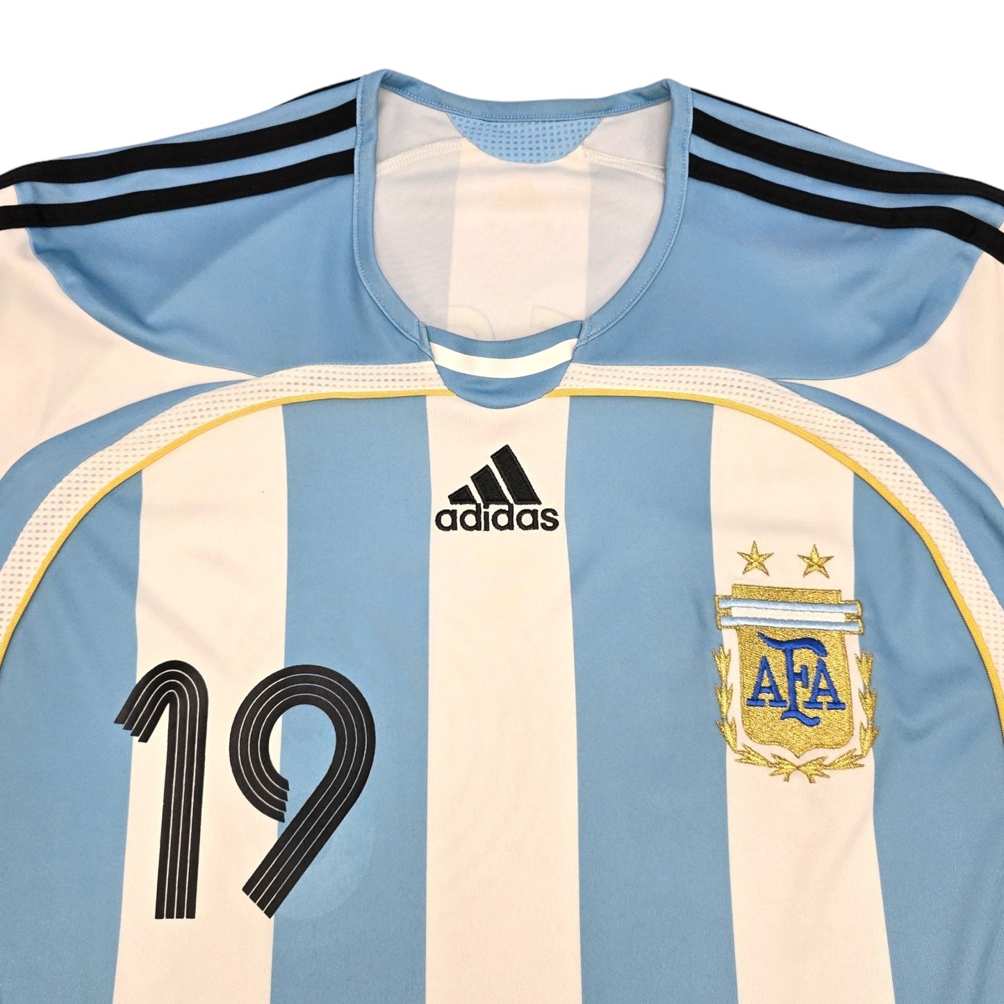 2006/07 Argentina Away Football Shirt (L) Adidas #19 Messi
