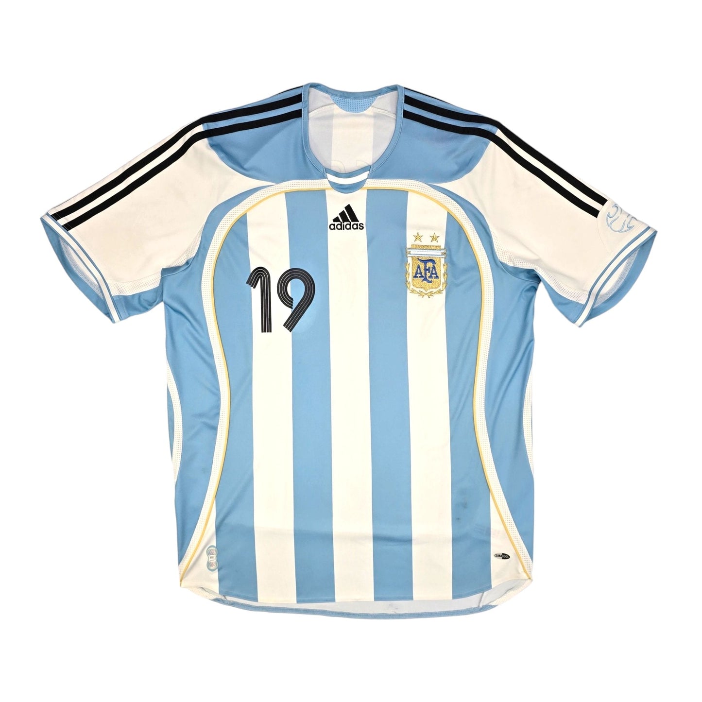 2006/07 Argentina Away Football Shirt (L) Adidas #19 Messi