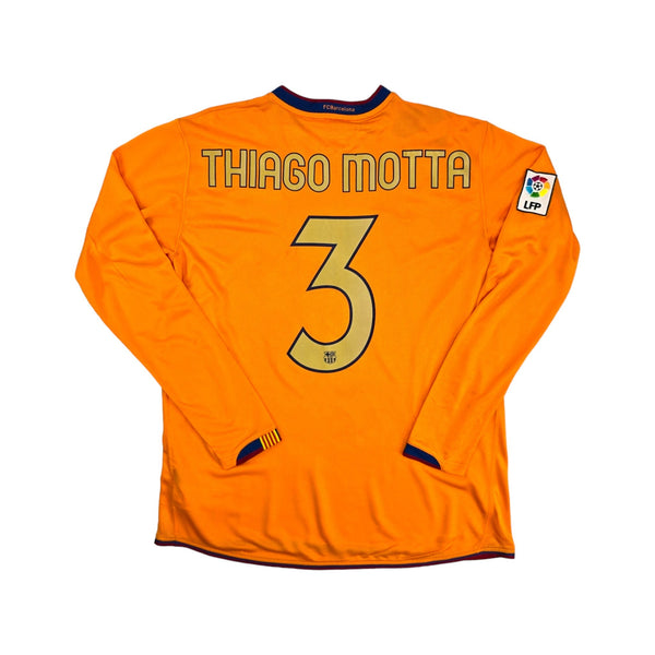 2006/07 Barcelona Away Football Shirt (L) Nike #3 Thiago Motta