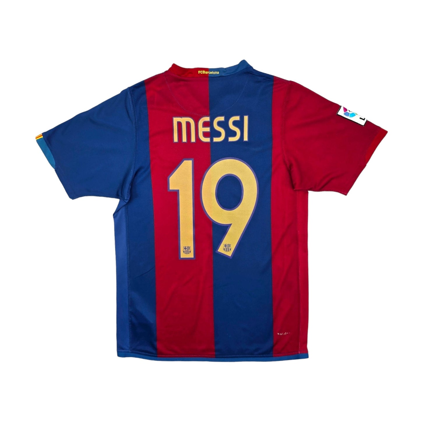 2006/07 Barcelona Home Football Shirt (S) Nike #19 Messi