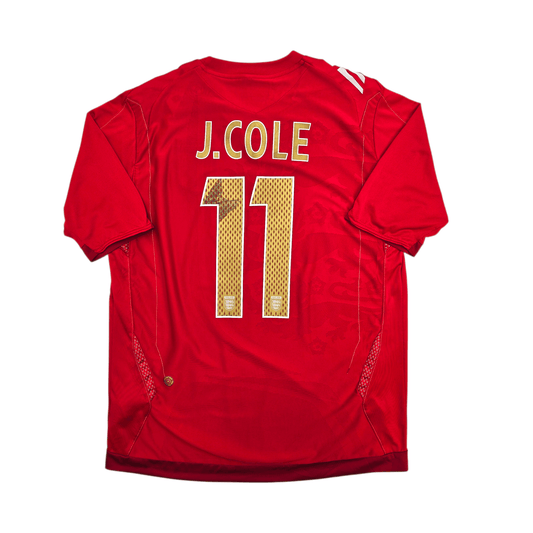 2006/07 England Away Football Shirt (L) Umbro #11 J.Cole