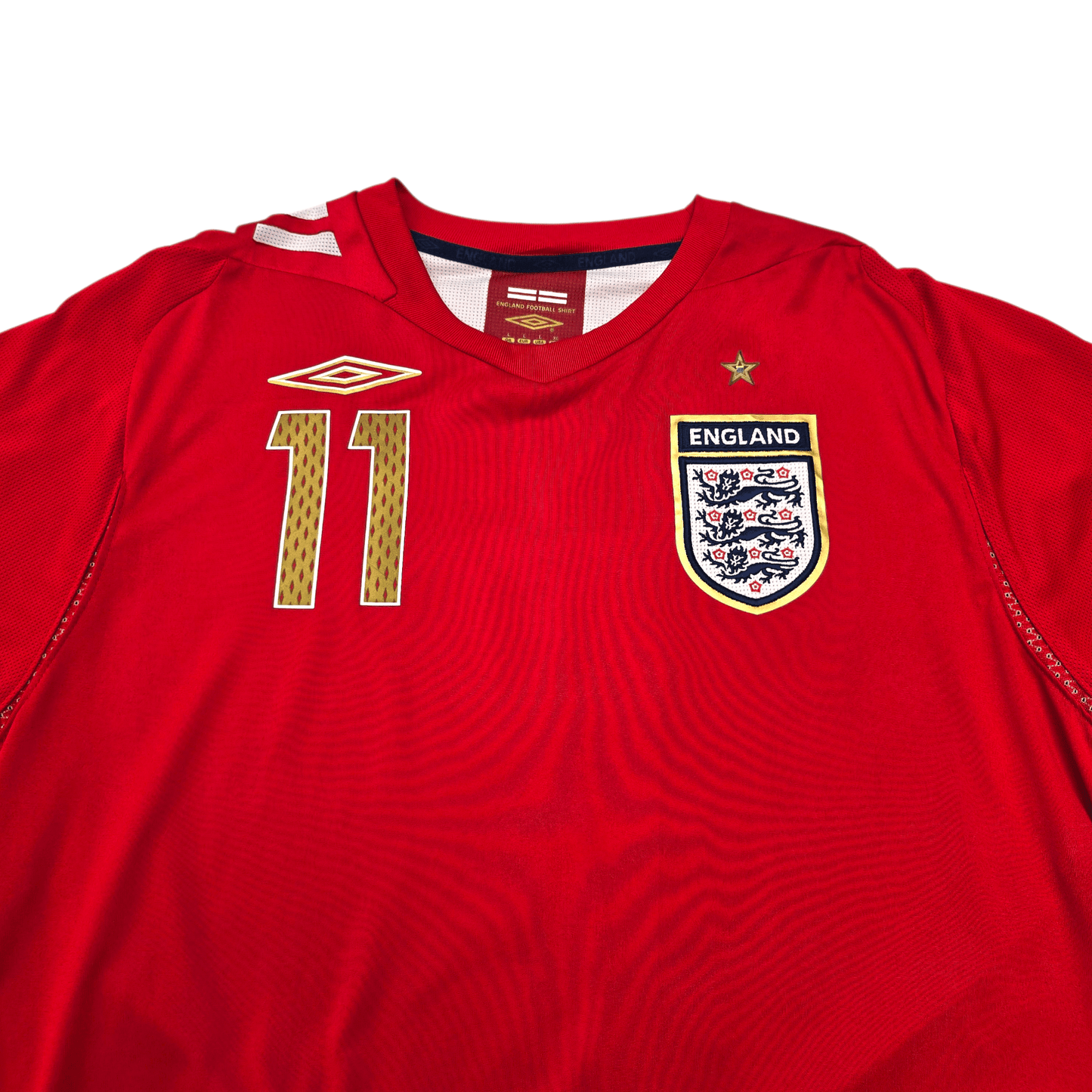 2006/07 England Away Football Shirt (L) Umbro #11 J.Cole
