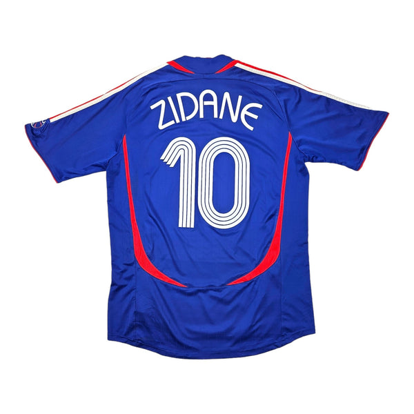 2006/07 France Home Football Shirt (L) Adidas #10 Zidane
