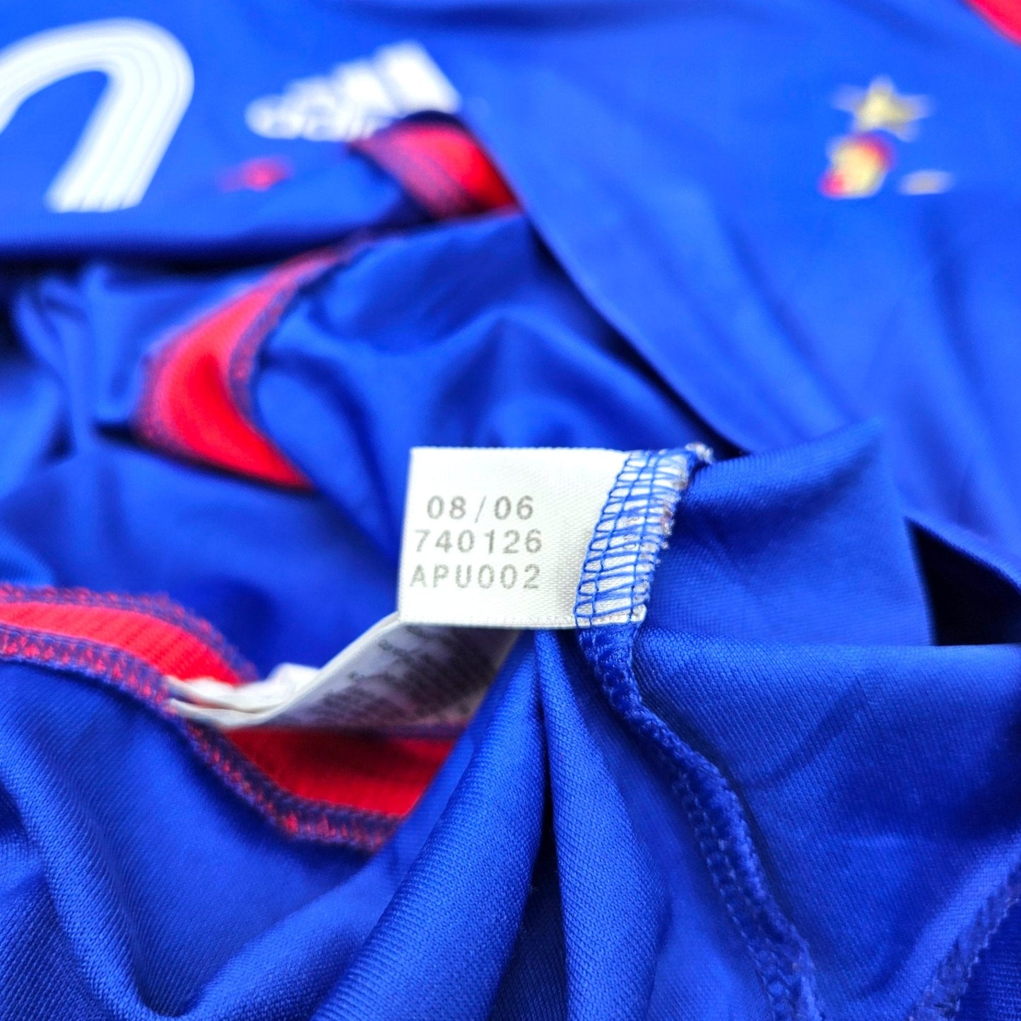 2006/07 France Home Football Shirt (L) Adidas #10 Zidane