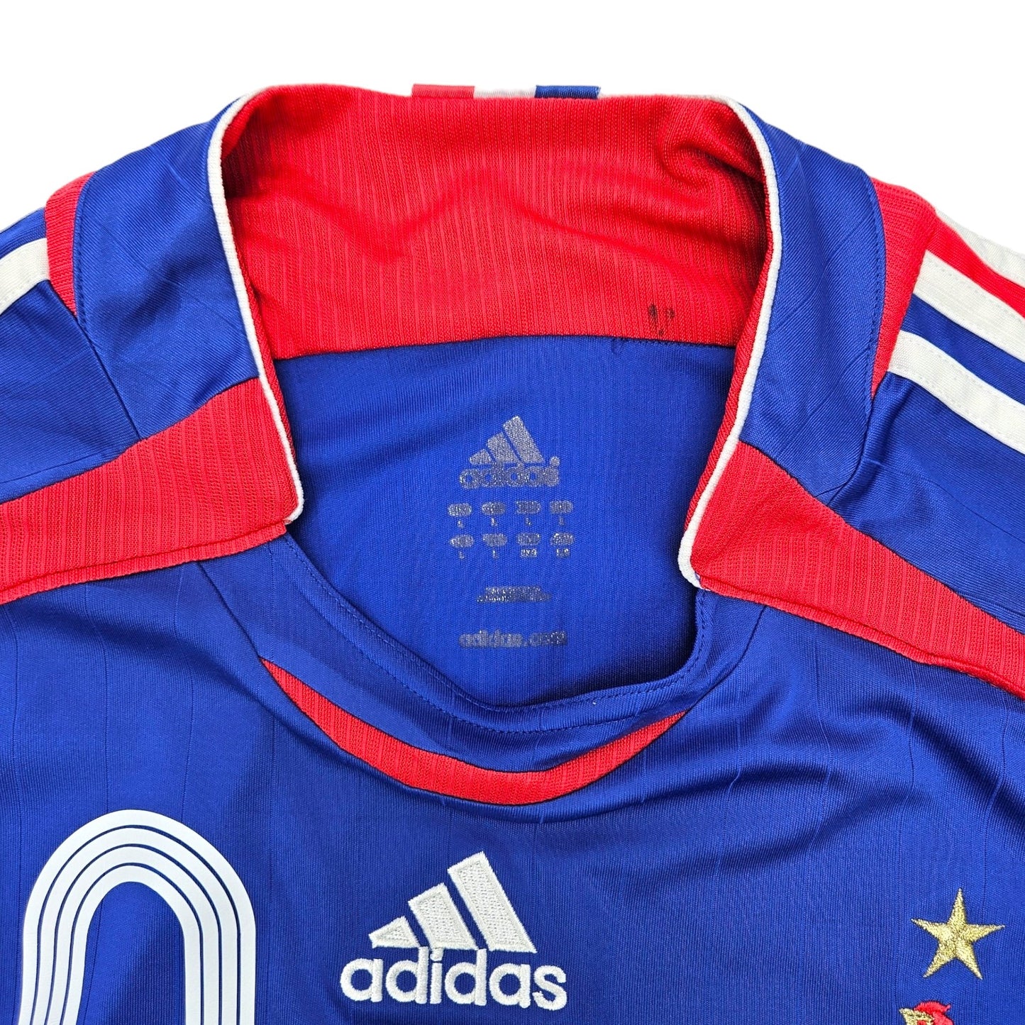 2006/07 France Home Football Shirt (L) Adidas #10 Zidane
