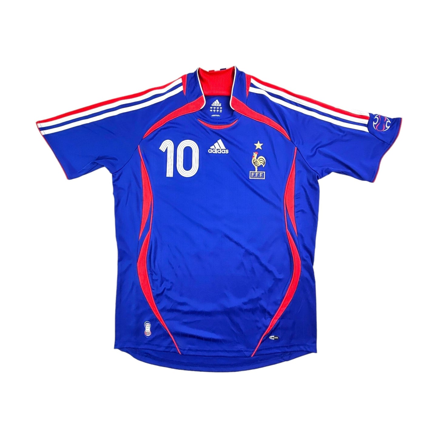 2006/07 France Home Football Shirt (M) Adidas #10 Zidane