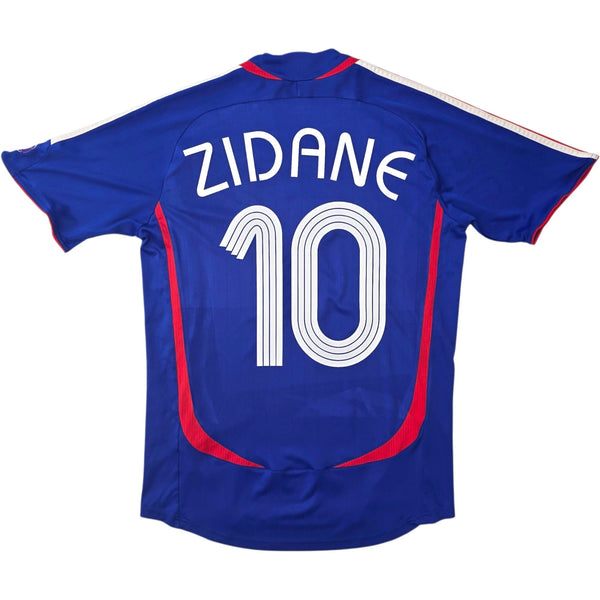 2006/07 France Home Football Shirt (S) Adidas #10 Zidane