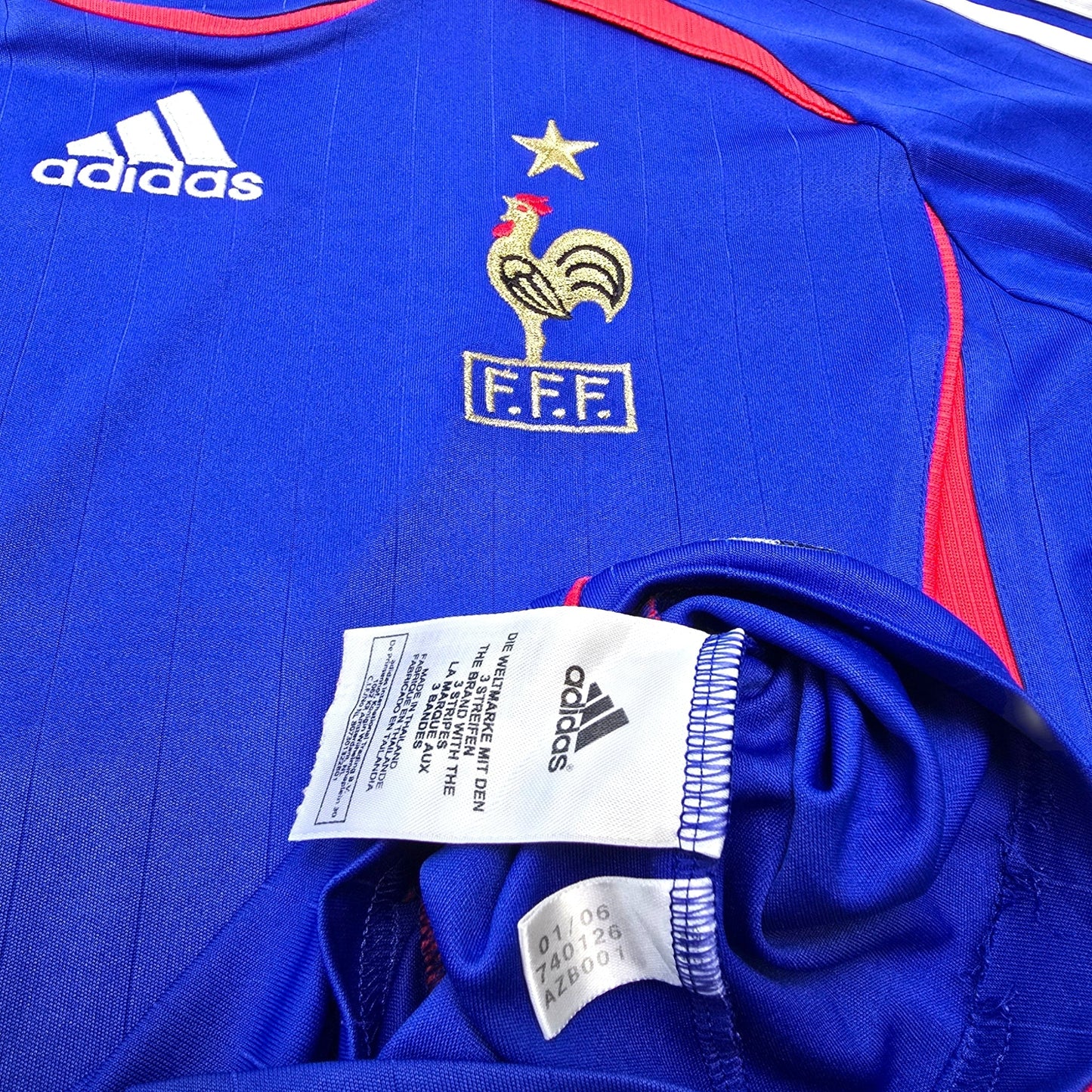 2006/07 France Home Football Shirt (S) Adidas #10 Zidane