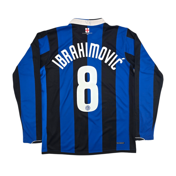 2006/07 Inter Milan Home Football Shirt (M) Nike #8 Ibrahimovic