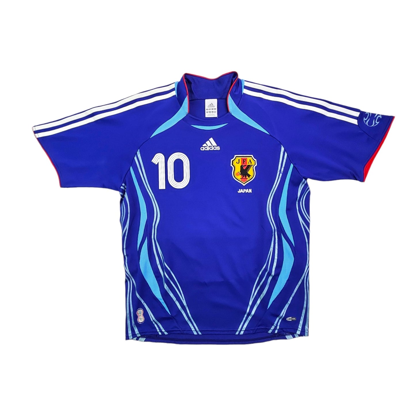 2006/07 Japan Home Football Shirt (M) Adidas # 10 Nakamura