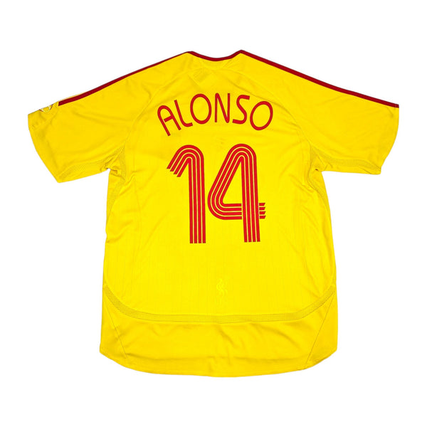 2006/07 Liverpool Away Football Shirt (L) Adidas #14 Alonso