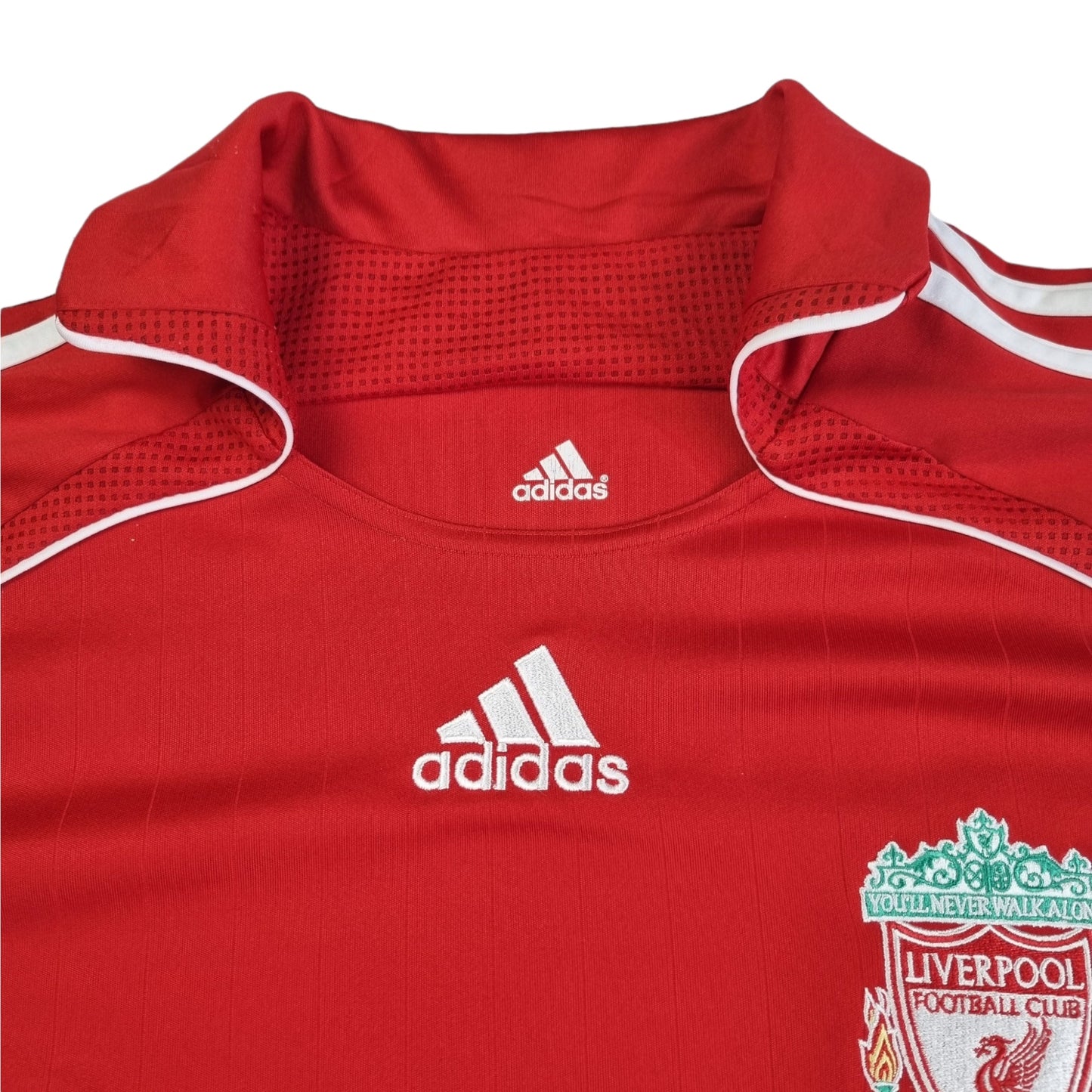2006/07 Liverpool Home Football Shirt (M) Adidas #8 Gerrard