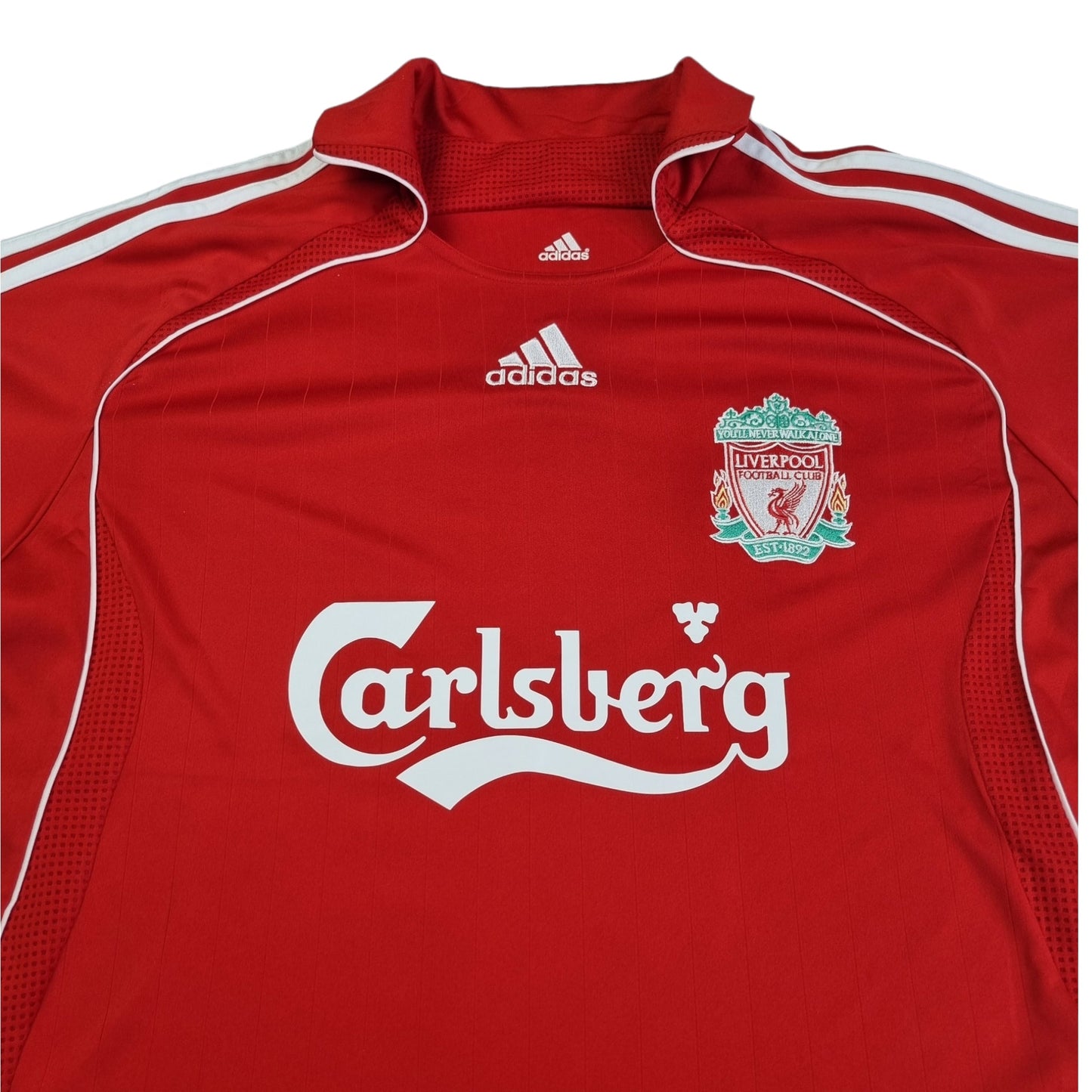 2006/07 Liverpool Home Football Shirt (M) Adidas #8 Gerrard
