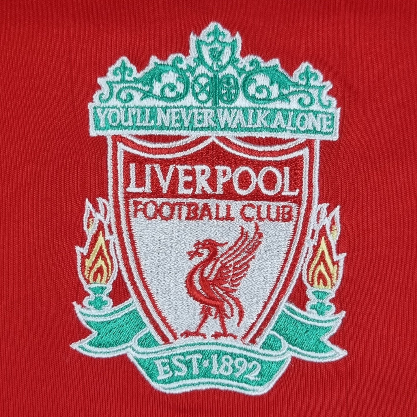 2006/07 Liverpool Home Football Shirt (M) Adidas #8 Gerrard