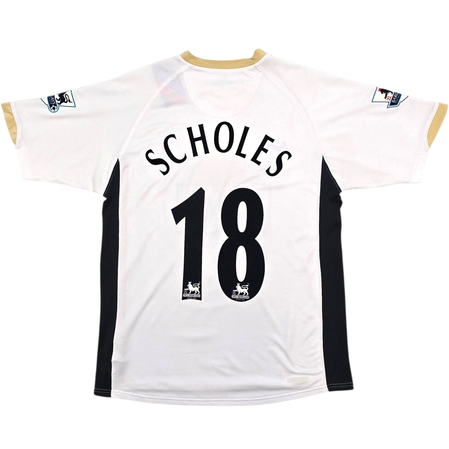 2006/07 Manchester United Away Football Shirt (M) Nike #18 Scholes
