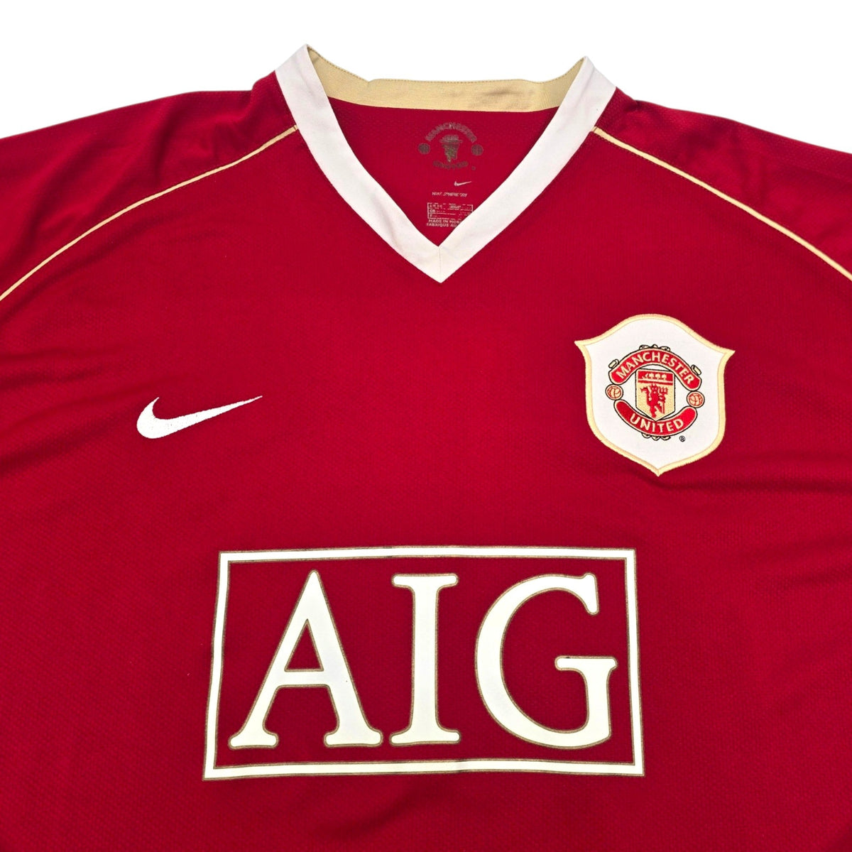 2006/07 Manchester United Home Football Shirt (2XL) Nike #7 Ronaldo