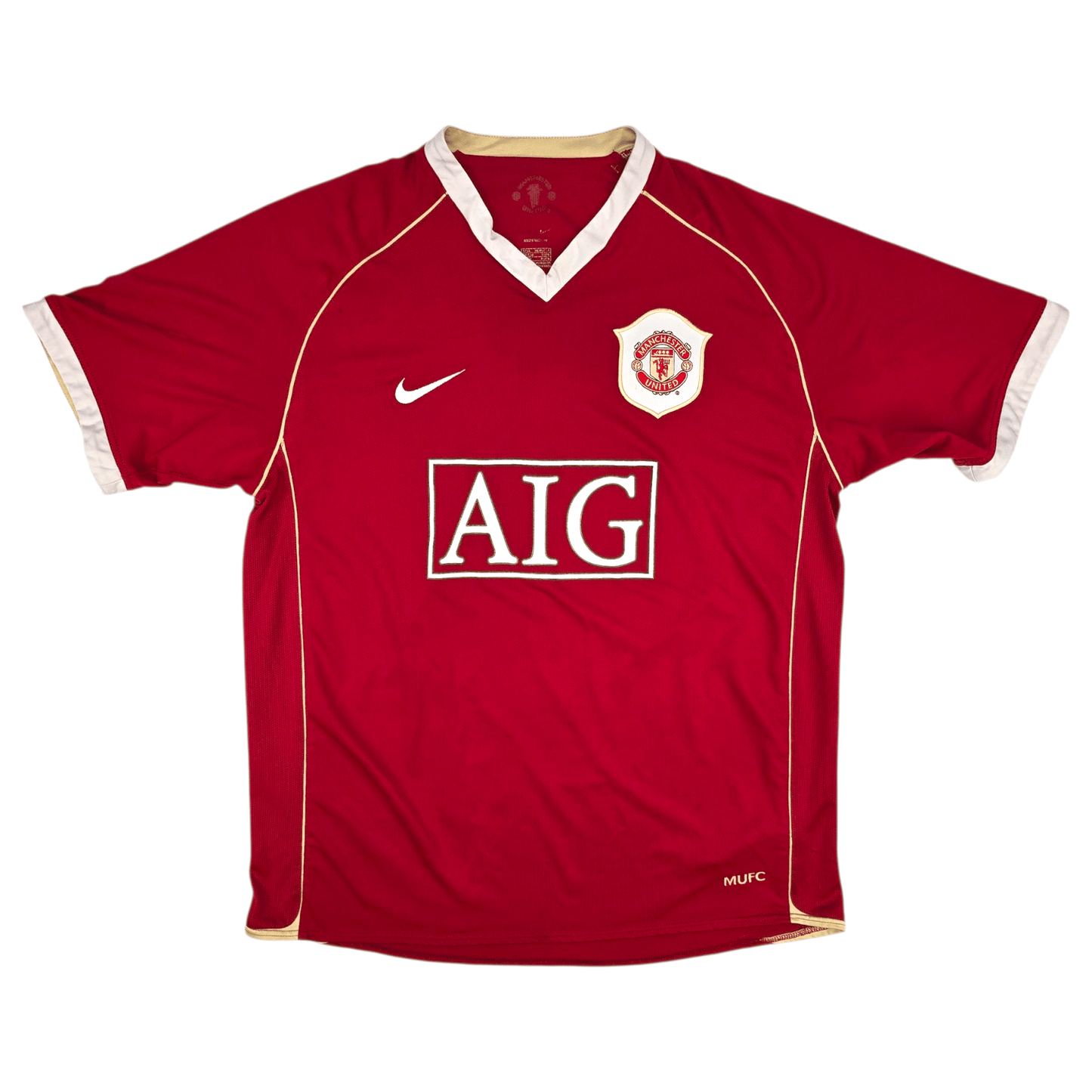 2006/07 Manchester United Home Football Shirt (L) Nike #7 Ronaldo