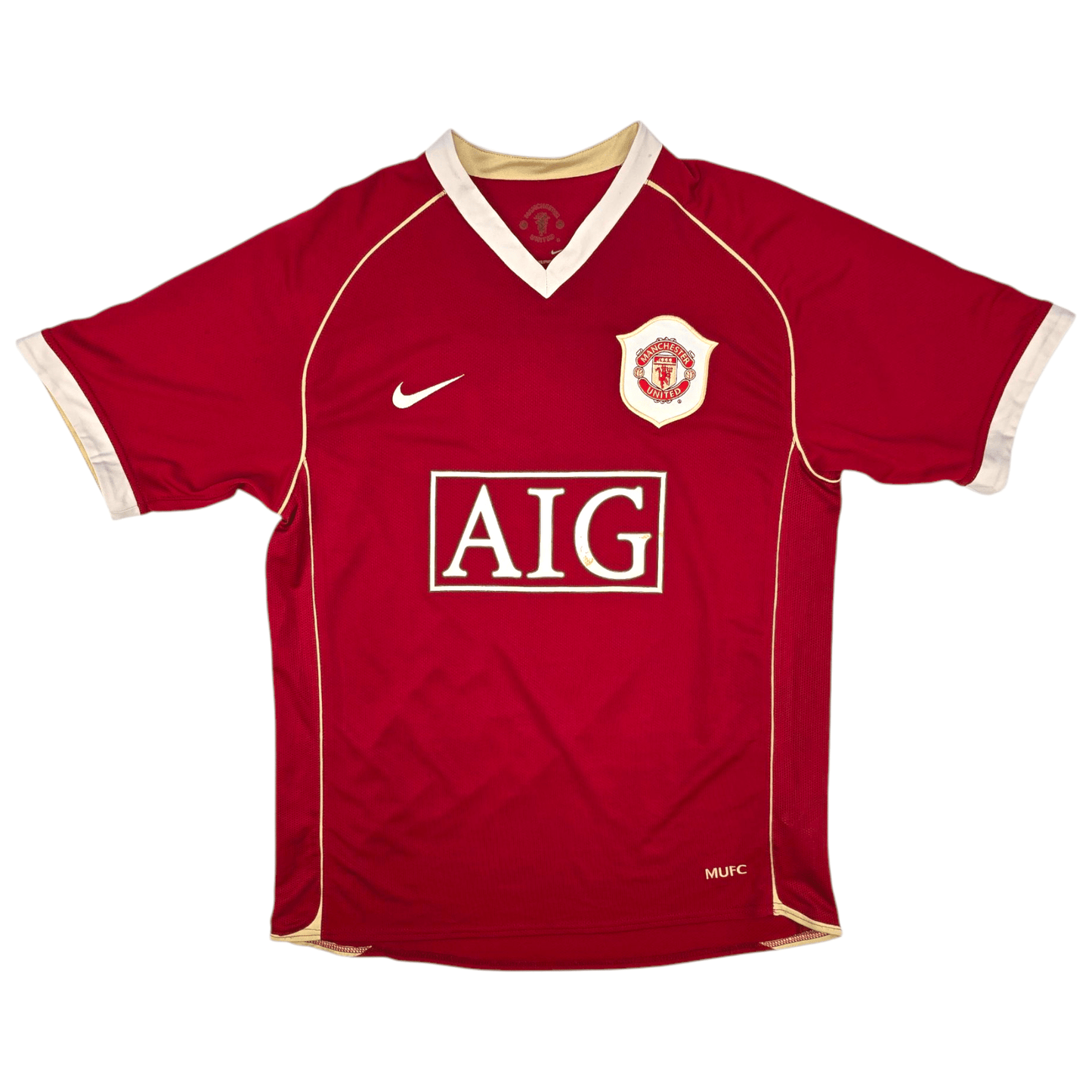 2006/07 Manchester United Home Football Shirt (M) Nike #8 Rooney