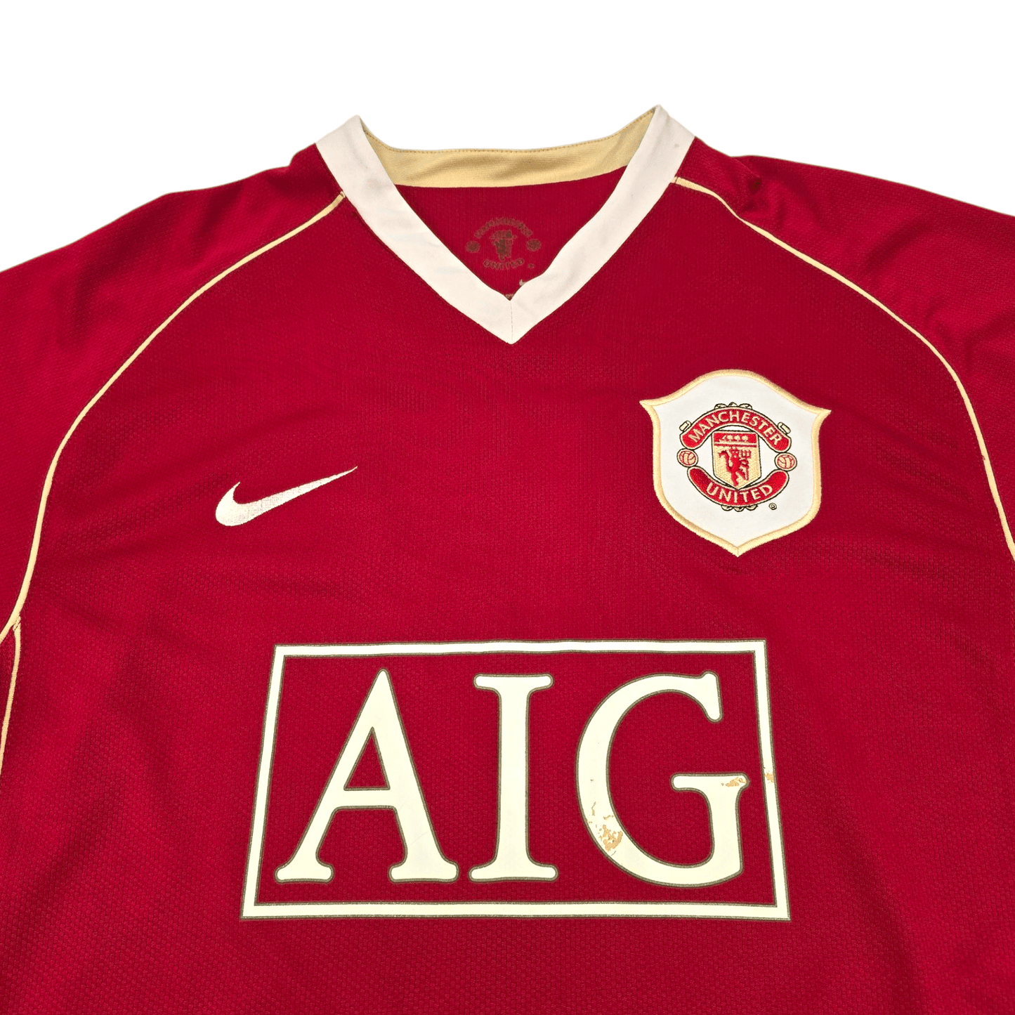2006/07 Manchester United Home Football Shirt (M) Nike #8 Rooney