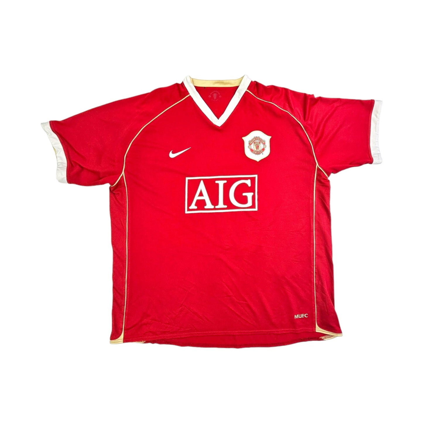 2006/07 Manchester United Home Football Shirt (XL) Nike #7 Ronaldo