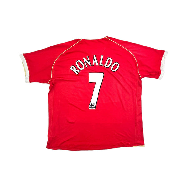 2006/07 Manchester United Home Football Shirt (XL) Nike #7 Ronaldo