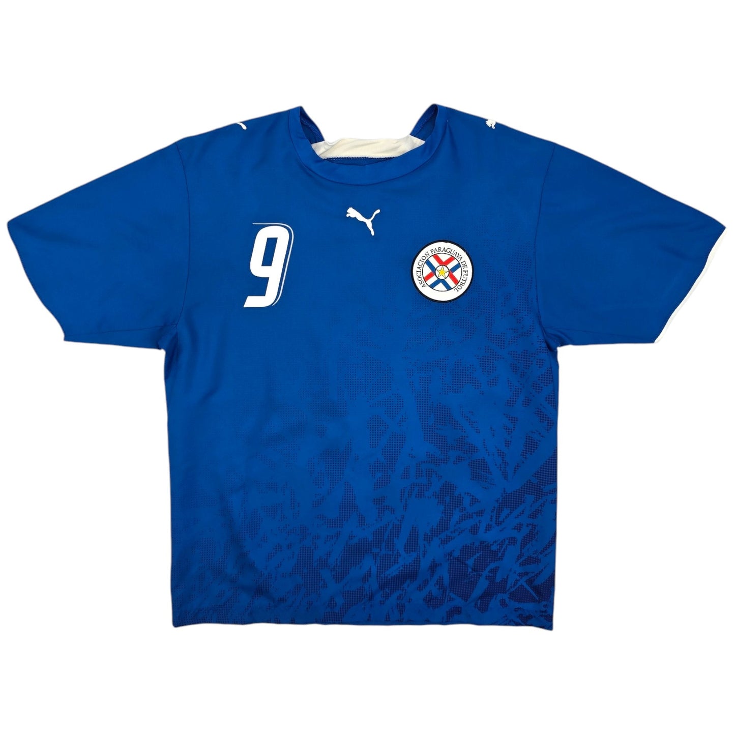 2006/07 Paraguay Away Football Shirt (M) Puma #9 Santa Cruz