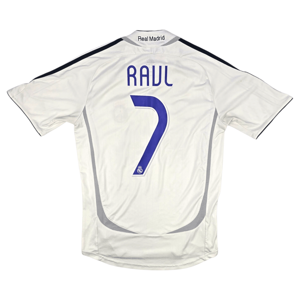 2006/07 Real Madrid Home Football Shirt (S) Adidas #7 Raul