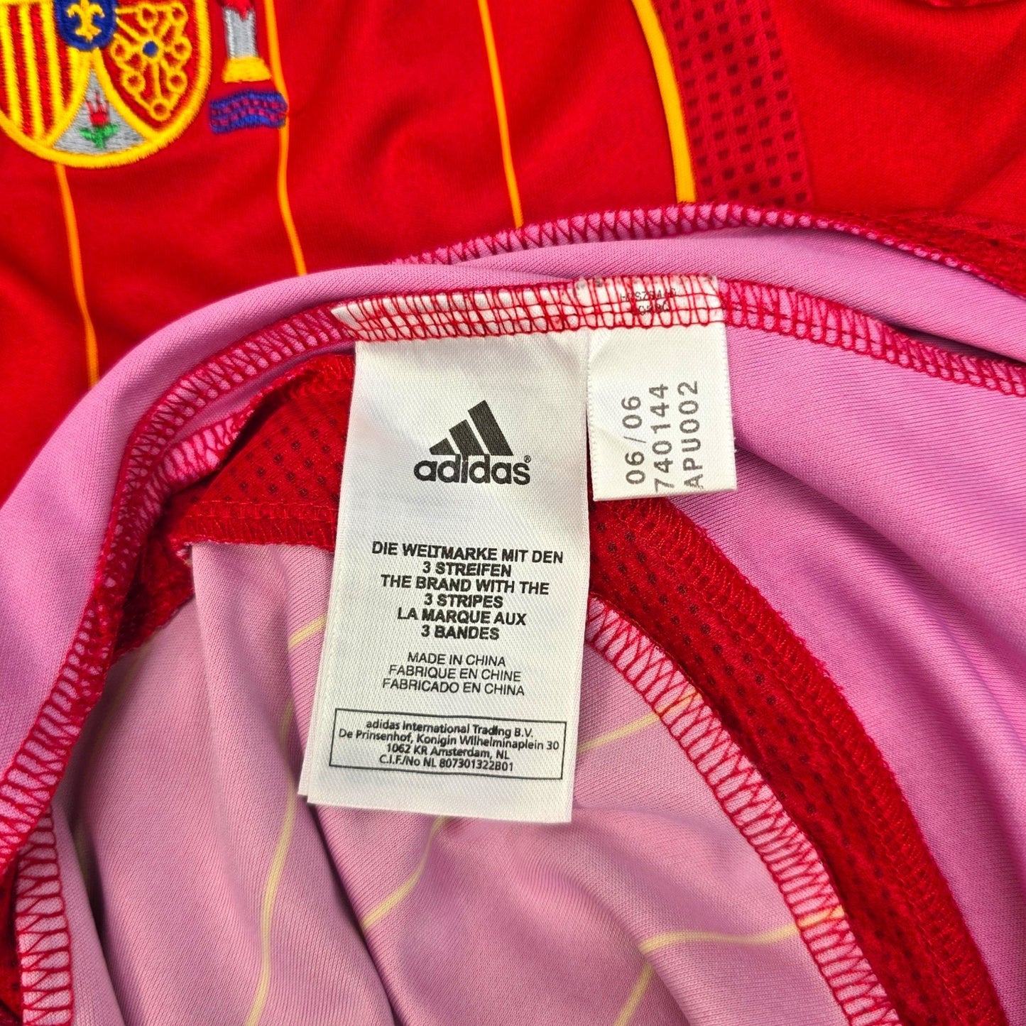 2006/07 Spain Home Football Shirt (M) Adidas #9 Torres