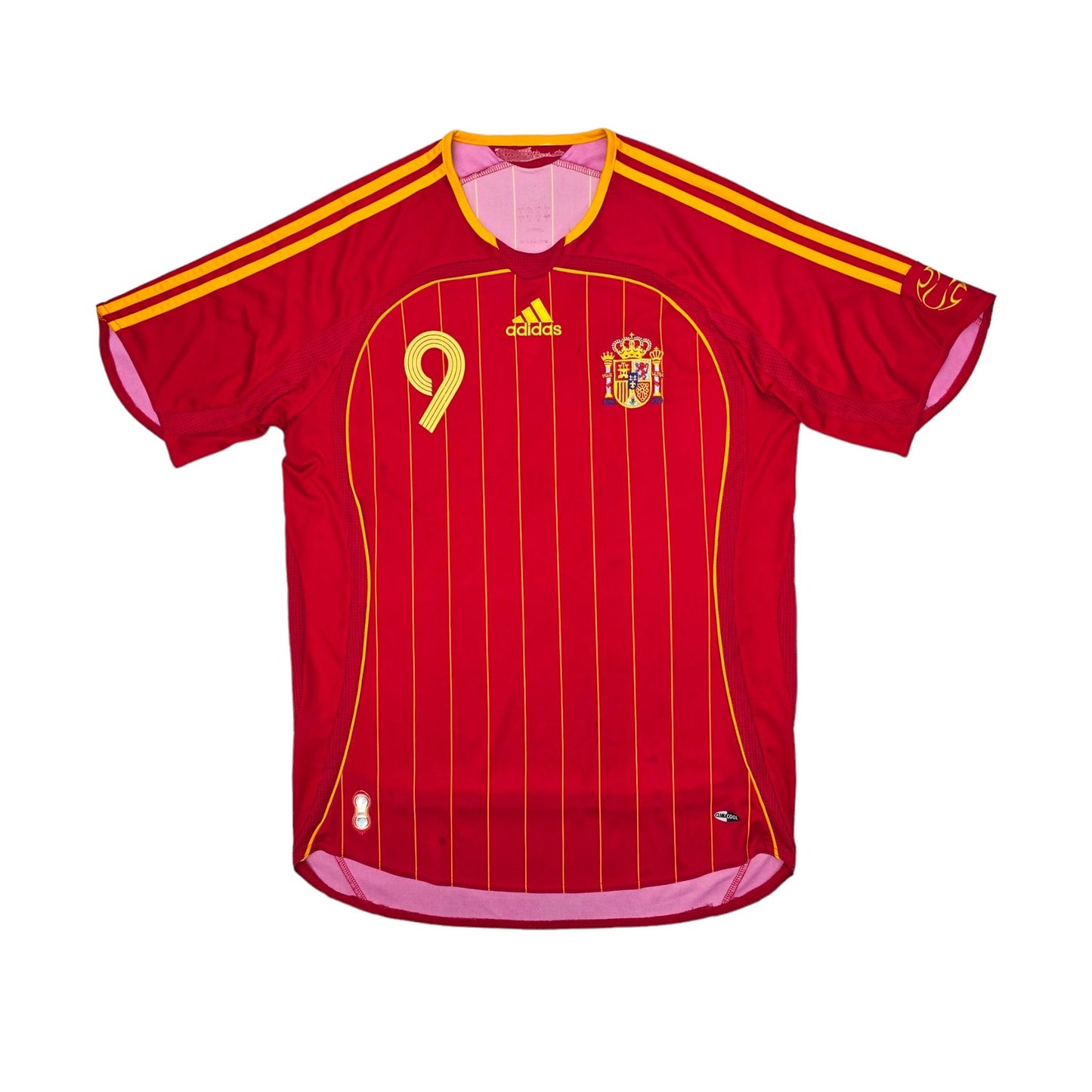 2006/07 Spain Home Football Shirt (M) Adidas #9 Torres
