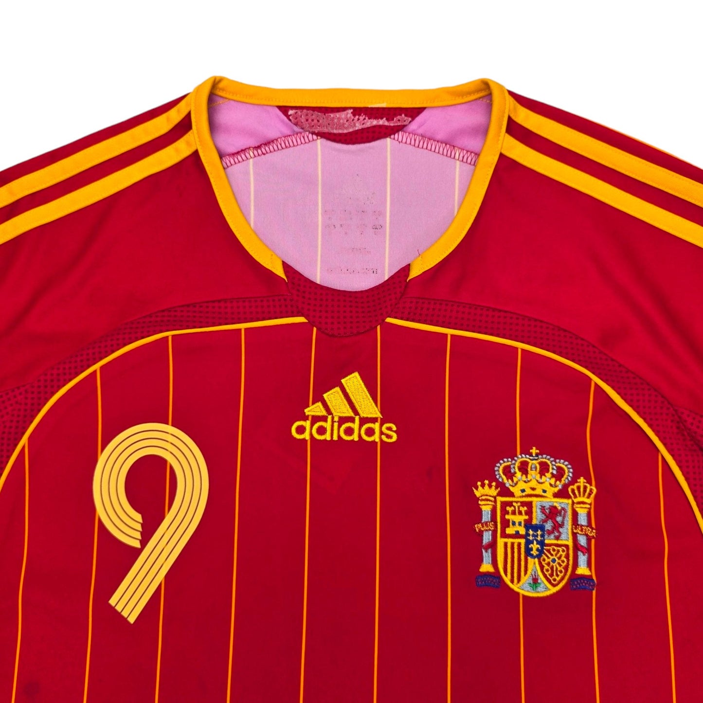 2006/07 Spain Home Football Shirt (M) Adidas #9 Torres