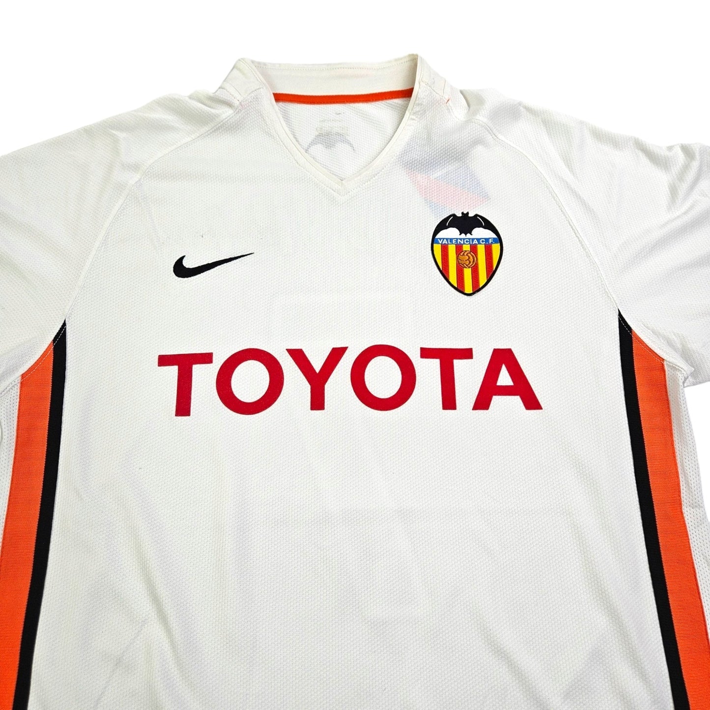 2006/07 Valencia Home Football Shirt (M) Nike #7 Villa