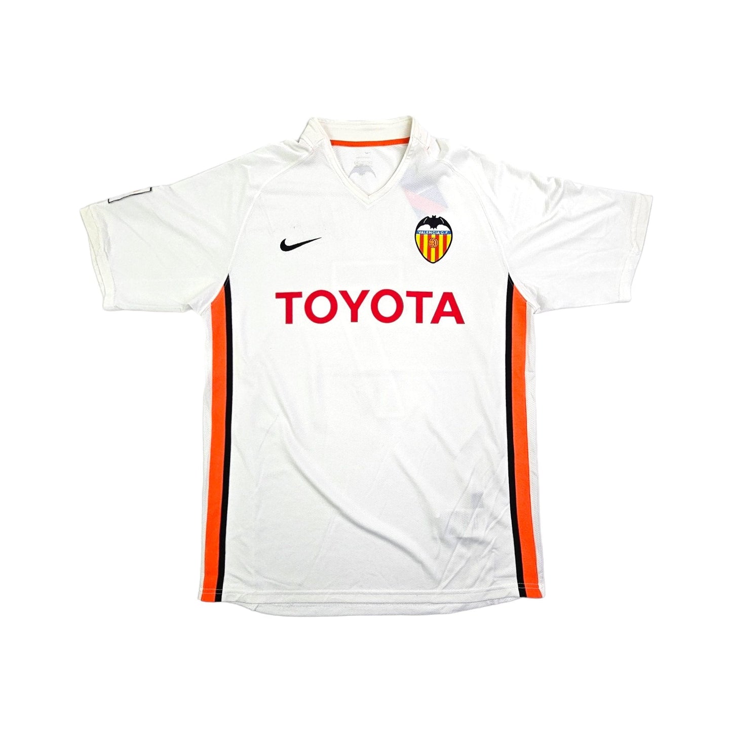 2006/07 Valencia Home Football Shirt (M) Nike #7 Villa