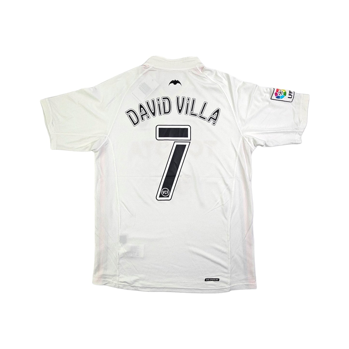 2006/07 Valencia Home Football Shirt (M) Nike #7 Villa