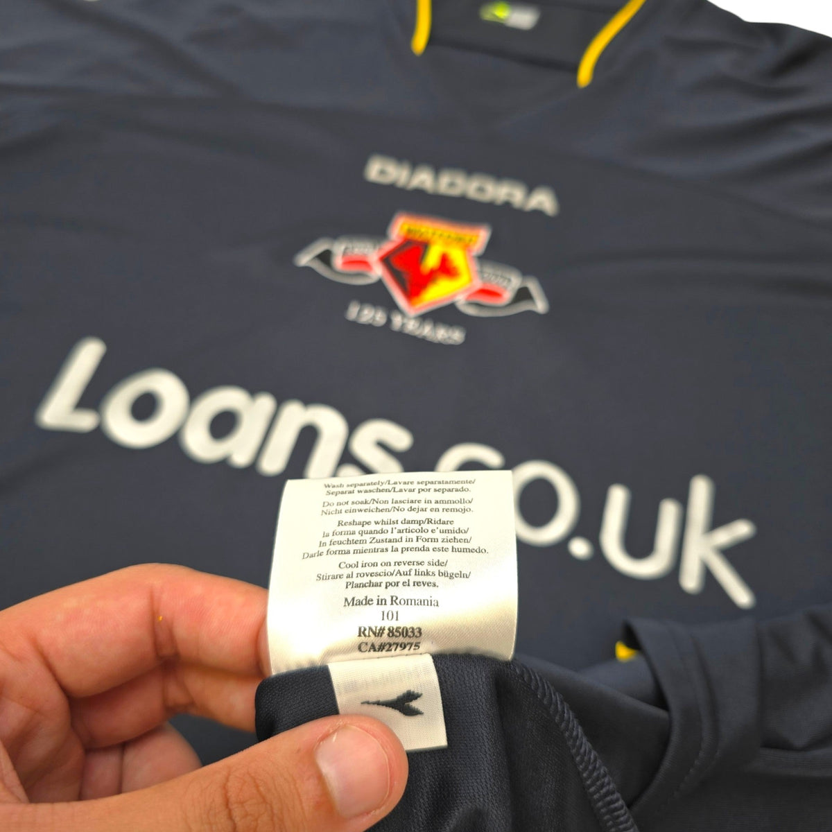 2006/07 Watford Away Football Shirt (3XL) Diadora (125yr Anniversary)