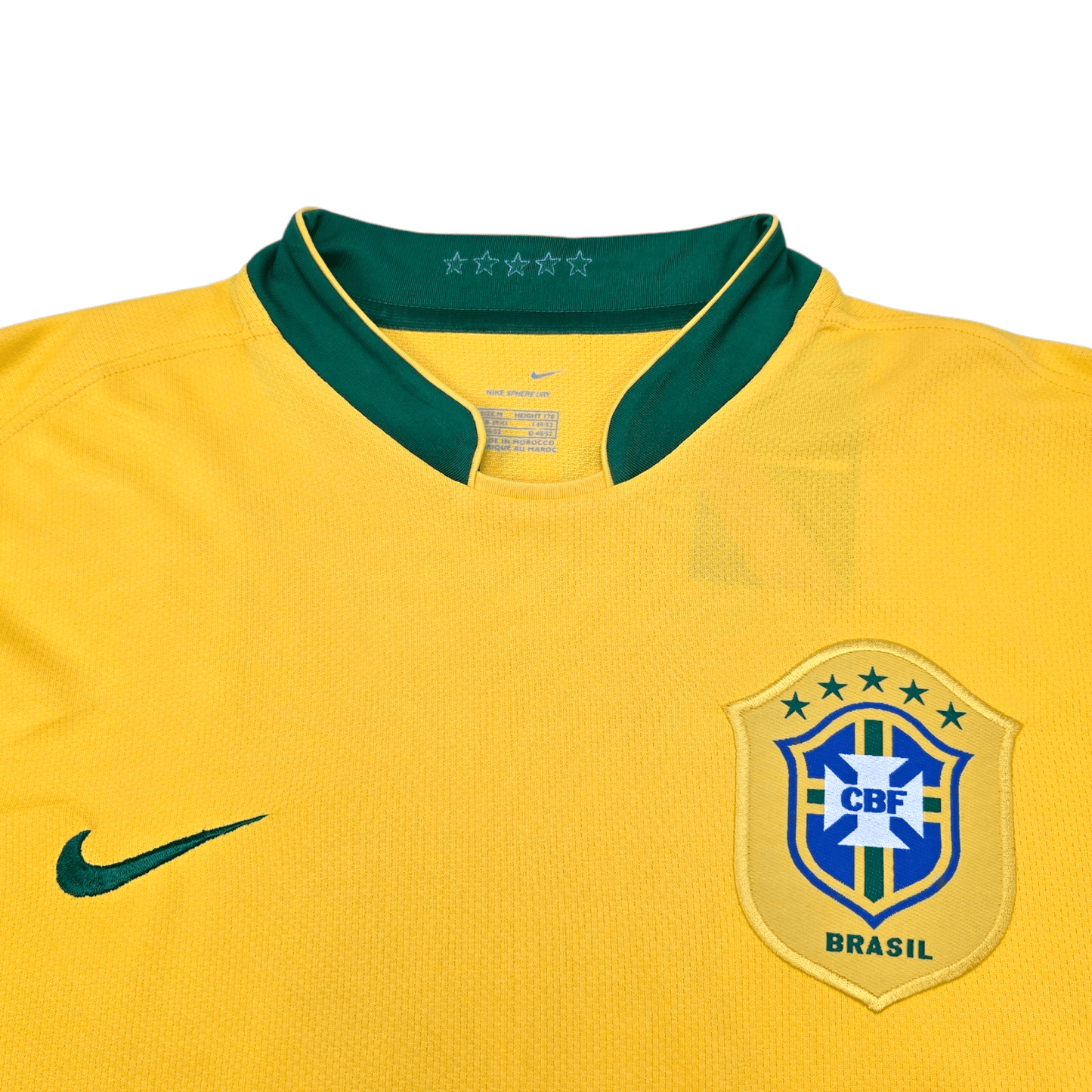 2006/08 Brazil Home Football Shirt (M) Nike #7 Adriano