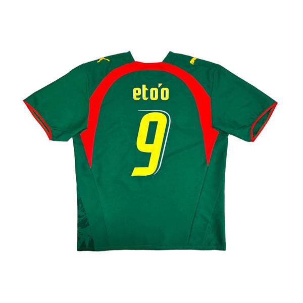 2006/08 Cameroon Home Football Shirt (L) Puma #9 Eto'o