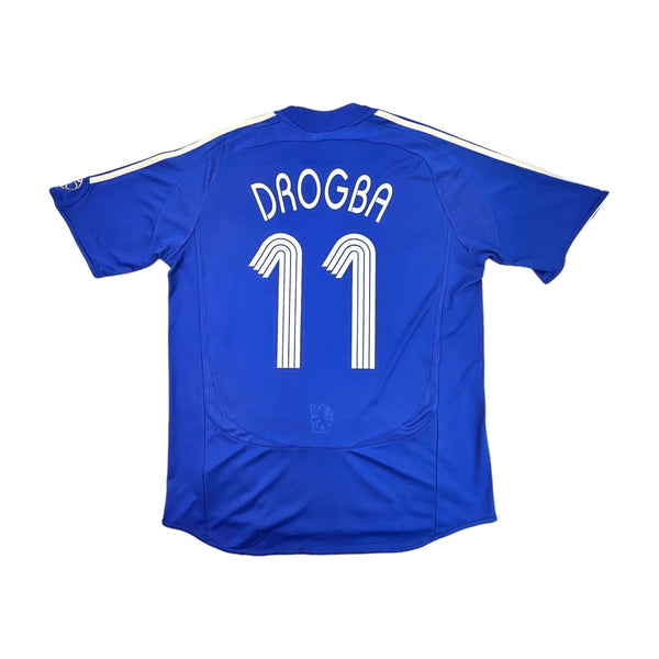 2006/08 Chelsea Home Football Shirt (L) Adidas #11 Drogba