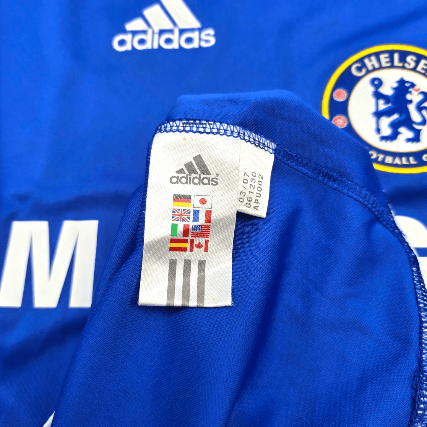 2006/08 Chelsea Home Football Shirt (L) Adidas #3 A. Cole