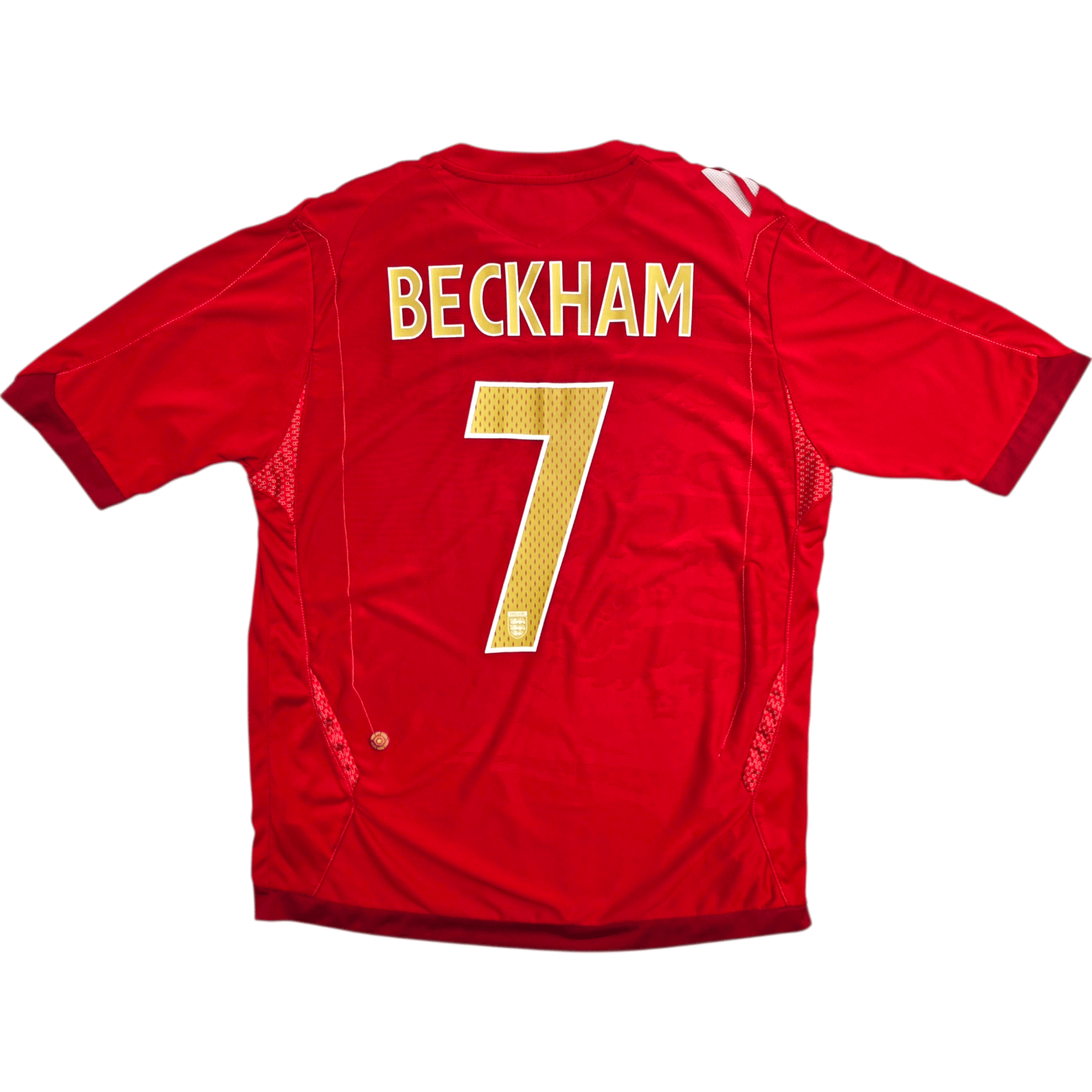 2006/08 England Away Football Shirt (L) Umbro #7 Beckham